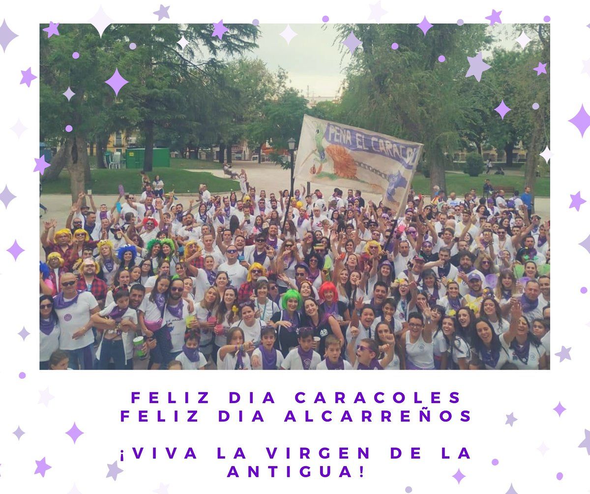 ¡Viva La Virgen de la Antigua!
¡Viva Guadalajara!
¡Viva la Peña el Caracol!

Feliz día a todos.
Volveremos 💪🐌