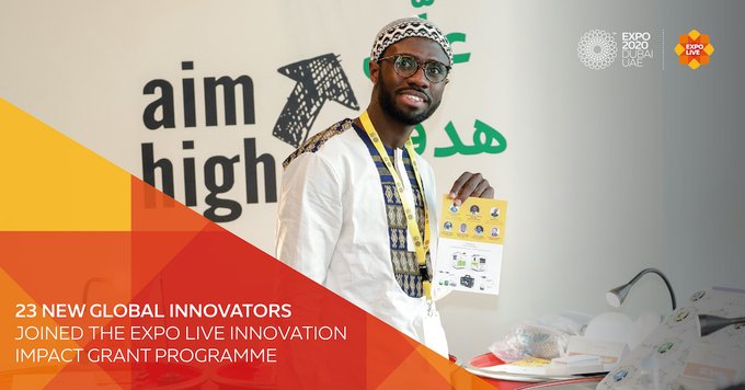 NextEinsteinFor's tweet photo. 👏👏Congratulations to @adulai_bary, NEF Ambassador to Guinea Bissau (2017-2019) and CEO of @BigTechgw &amp; @LabInnova, for being selected among the 23 world wide winners of the @expo2020dubai Innovation Impact Grant Programme. Find out more about him here: 
https://t.co/cwv30H9xCc https://t.co/riotfAFqIe