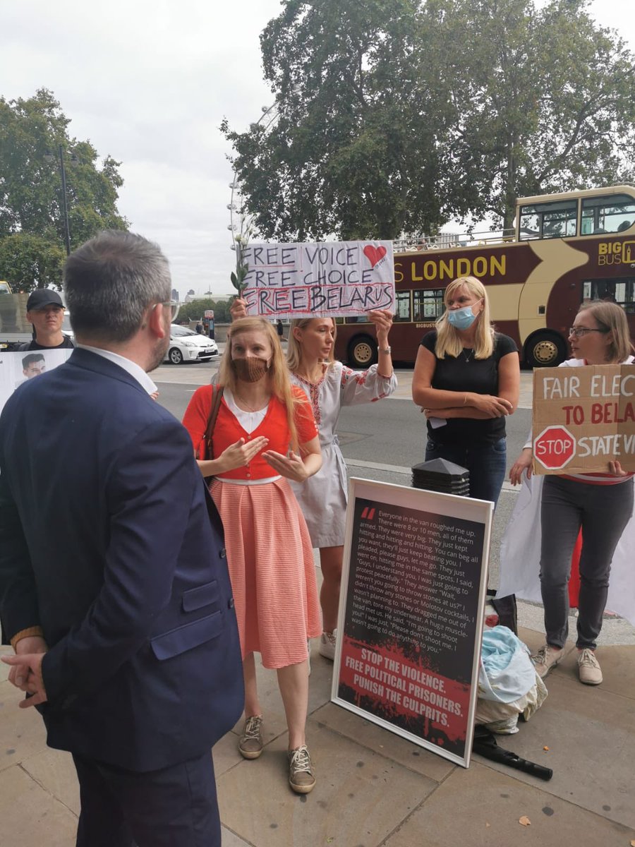 StewartMcDonald's tweet photo. Those Belarusians living around the world telling the story of what’s happening in their homeland are important voices we must listen to. We hear you. We stand with you. We are willing on all of those showing huge courage and demanding a #FreeBelarus https://t.co/hlPpeNnBM6