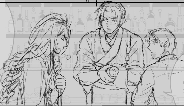 Bar三名槍の3に入れられなかったぶん描いてるんですけど載せるのは総集編でなので先になるかもです 