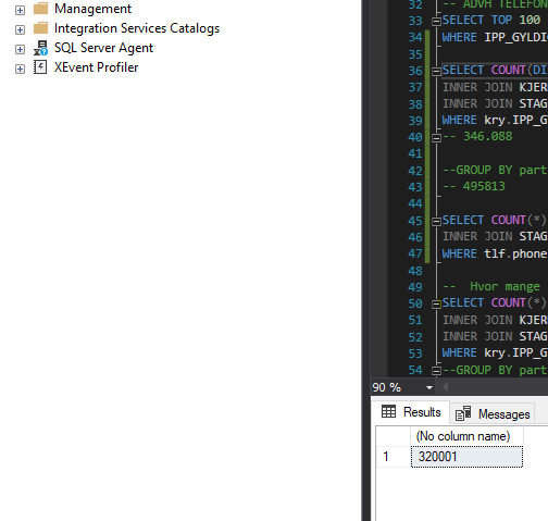 lbredal's tweet photo. I just started trying out SSMS' dark theme, and I must admit I'm looking forward to it getting darker 🕶️ https://t.co/XNFoUBN6L2
