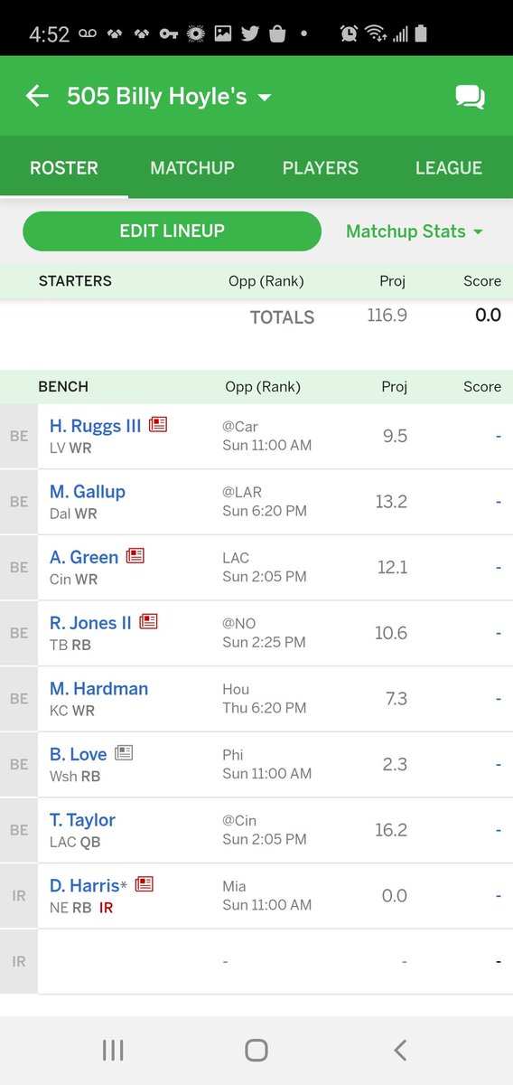 fools_league's tweet photo. @FF_Casanova @DynastyTradesHQ 12 team league basic ESPN PPR scoring. https://t.co/u6giUwJJGw
