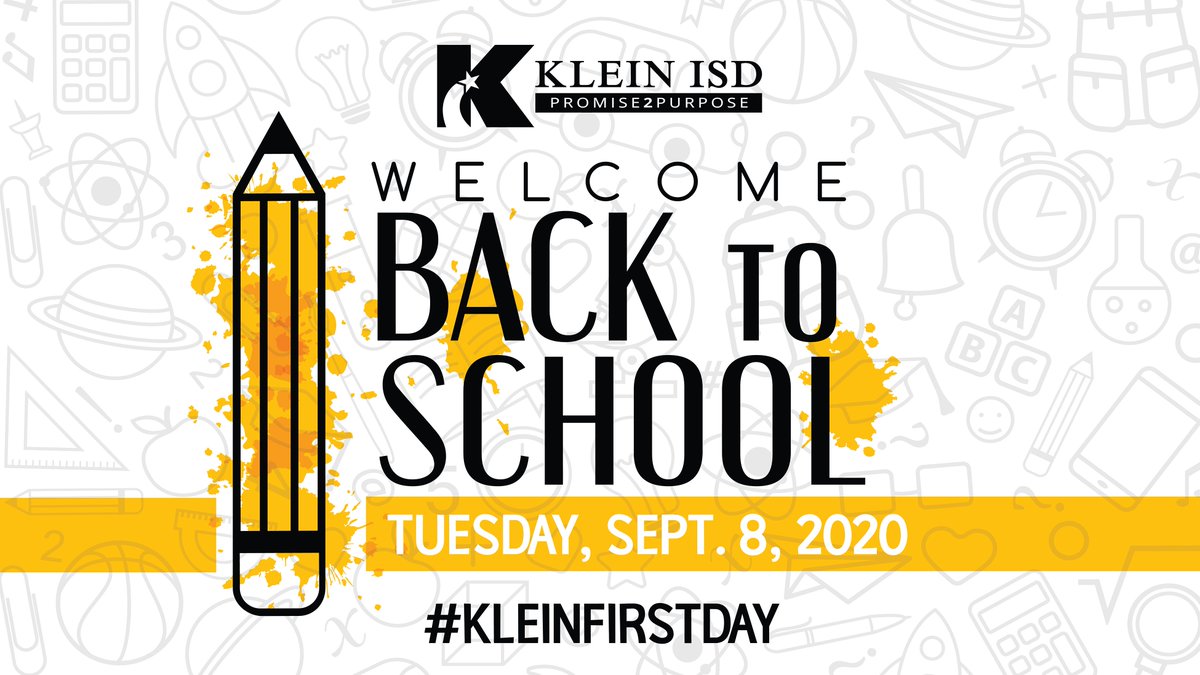 Today is the day! Good luck to all of our amazing <a href="/KleinISD/">Klein ISD</a> students, staff &amp; families on our #KleinFirstDay! 🎉

Thank you for your continued grace, patience &amp; support on this historic first day of school &amp; throughout the 20-21 school year. Let's do this, #KleinFamily!