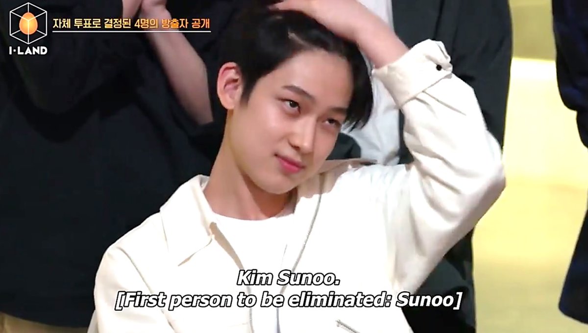 1. Sunoo was voted out the same moment he entered I-Land. (ep. 2)