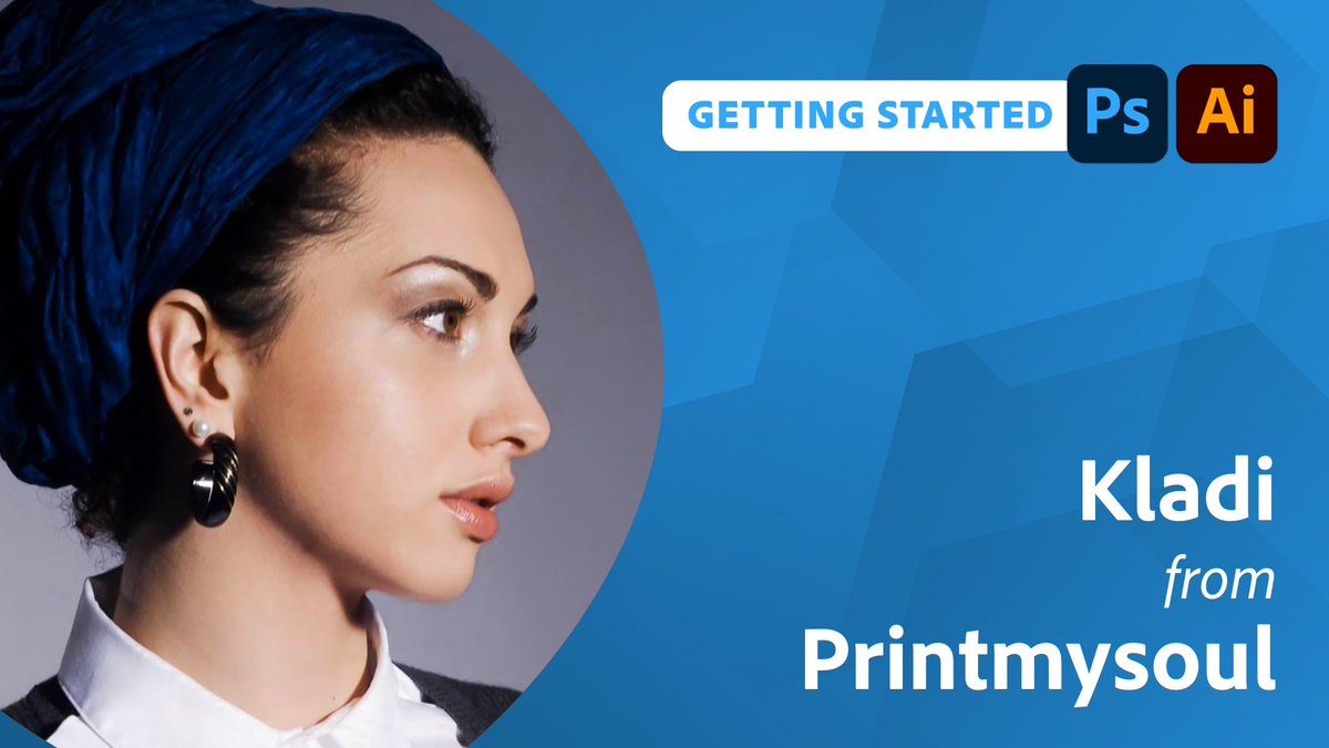iamkladi's tweet photo. Make your logo stand out from the crowd by learning with @iamkladi from @Printmysoul ! Today she’ll share how to import your vectors from Adobe Illustrator and bring them to life in Photoshop using the timeline panel! Tune in on https://t.co/uT3pPKSjX1 https://t.co/sv1CCLVEUy