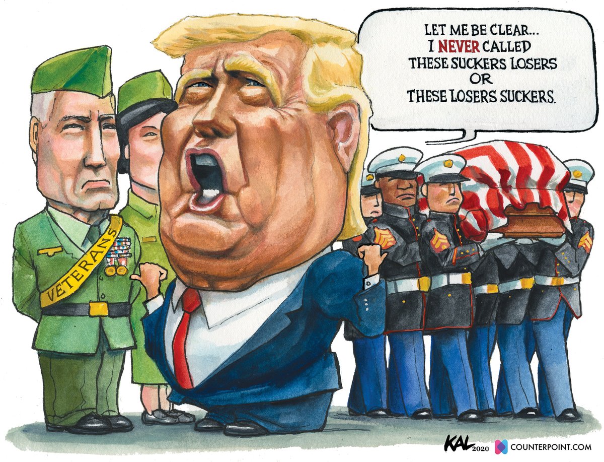 newcounterpoint's tweet photo. Are they losers, or suckers, @realDonaldTrump?

Cartoon by @kaltoons for https://t.co/Iv9Fo1ppZG!

New edition is out today. https://t.co/COXqopdxrz