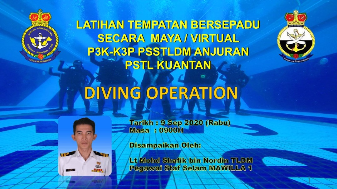 KDSRIPINANG's tweet photo. Latihan Tempatan P3K-K3P Bersepadu secara Virtual (VLT) PSSTLDM anjuran PSTL Kuantan akan diadakan pada 9 SEPTEMBER 2020 (RABU). https://t.co/dV3ywnymSZ