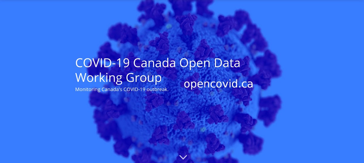 The COVID-19 Canada Open Data Working Group is very excited to *Officially Launch* our website. 

Find out more info about our data collection #epimethods, answers to your FAQ's, ongoing #COVID19 #Canada projects, and our AMAZING volunteer team!

opencovid.ca