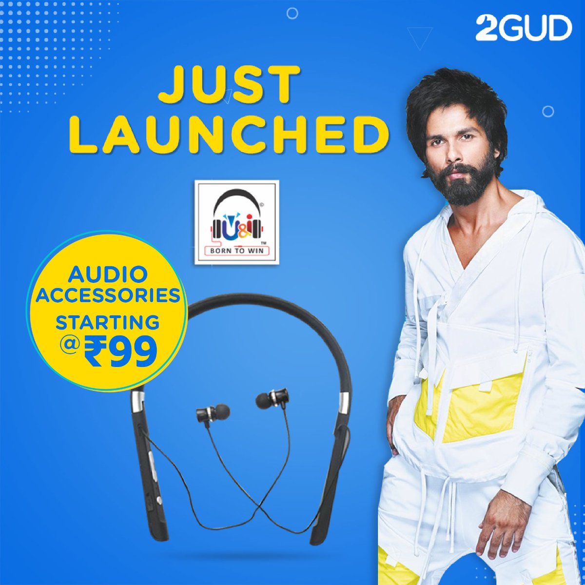 2GUD's tweet photo. High-quality audio on your mind? Look no further! Checkout #JUSTLAUNCHED @u_and_i_world audio accessories π§ starting from INR 99 only on 2GUD #DeshKaStyleBazaar!
Shop here: https://t.co/CLHpQgkJc1
#worldofuandi #audioaccessories #Earphones #headphones #2GUD #DeshKaStyleBazaar https://t.co/hK96pvaE4j