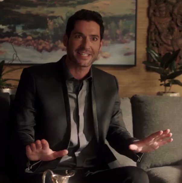 Lucifer’s wardrobe in 3x02 The One with the Baby Carrot #Lucifer  