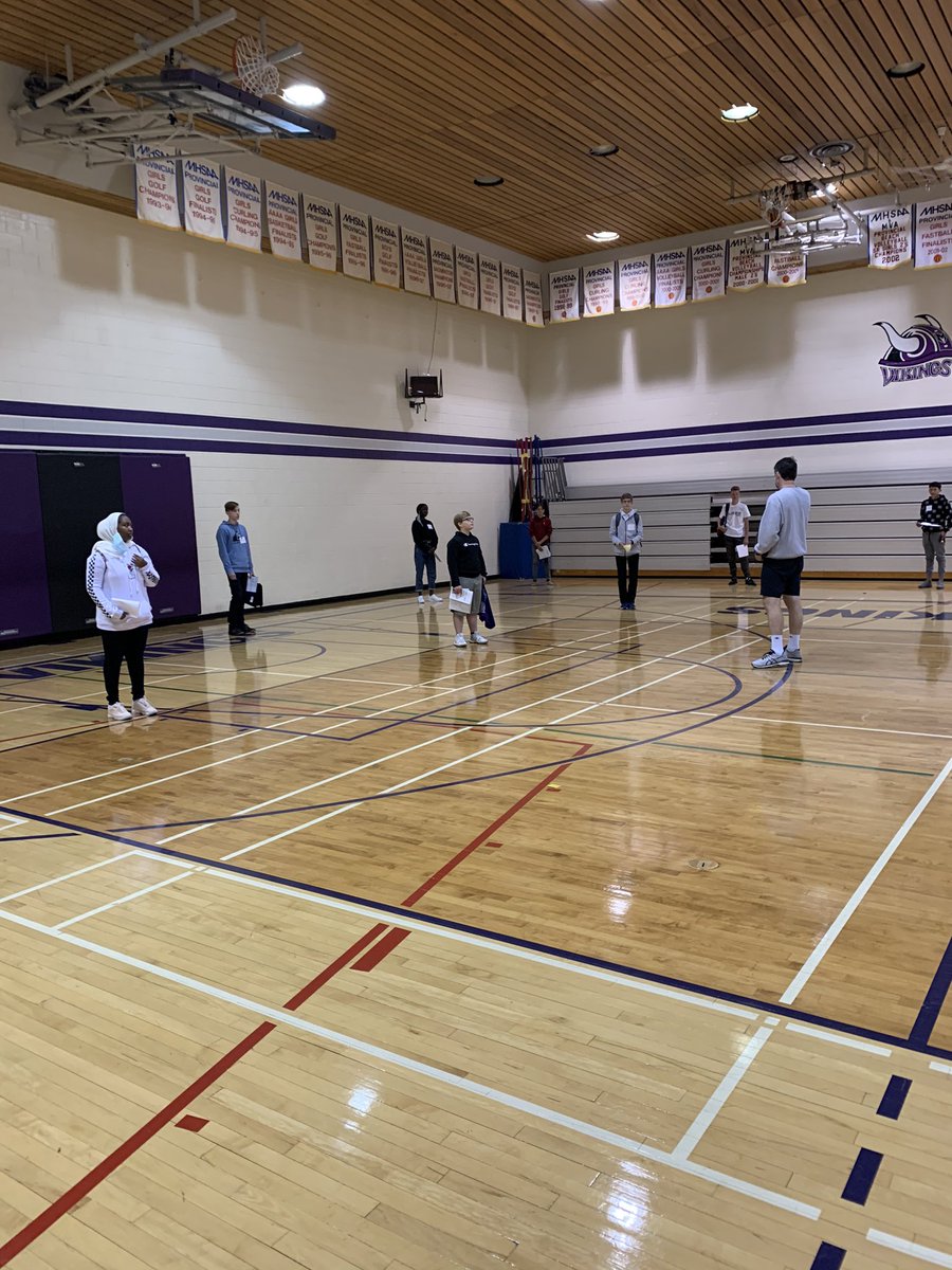 VMHS_BSD's tweet photo. Things are looking a little different this year, but we are still very excited to welcome our new Vikings to VM! #grade9orientation #physicaldistancing @BrandonMBSD https://t.co/xLOzS7QSAY