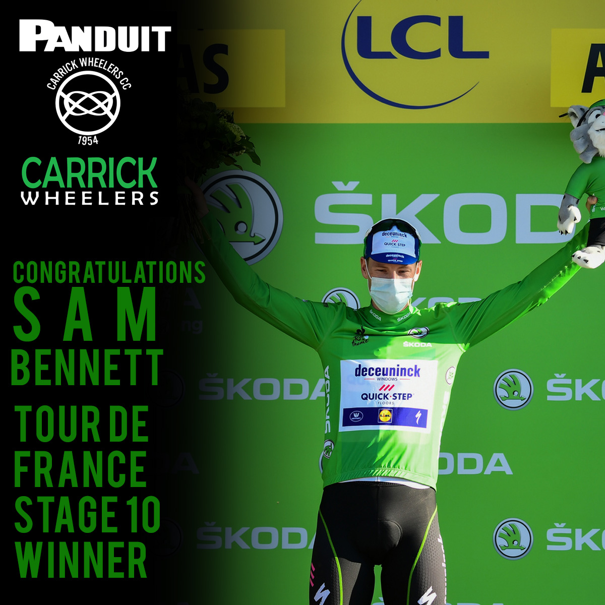 There's not much else to say, other than <a href="/Sammmy_Be/">Sam Bennett</a> you absolute bloody hero ! We are all bursting with pride and happiness. #CarrickExpress #ChooChoo