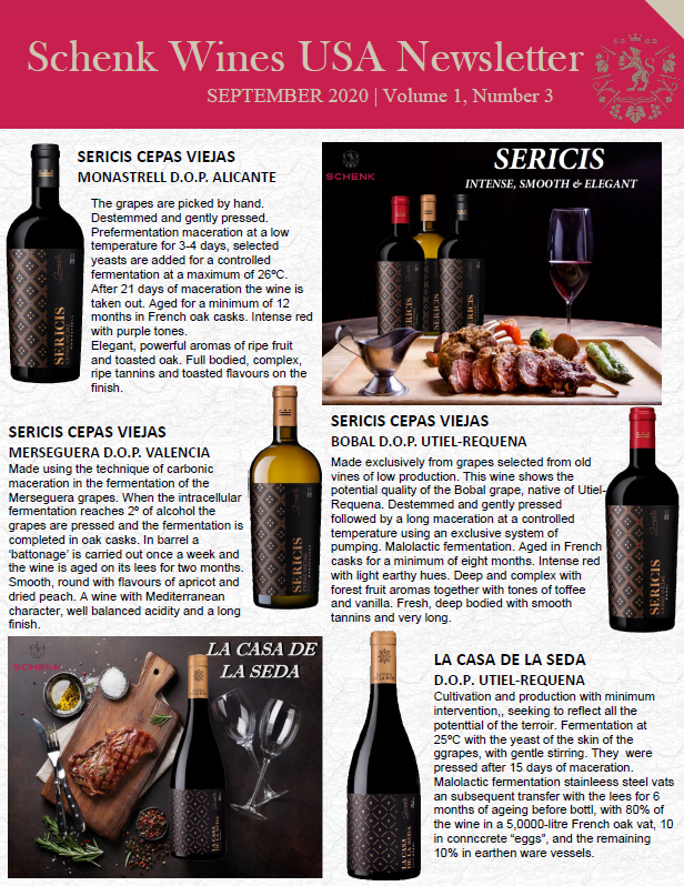 Schenk_USA's tweet photo. Take a look at our September Newsletter featuring some of our amazing Spanish Wines! #wine #winelovers #SWUSA https://t.co/b8YJjzv2B9