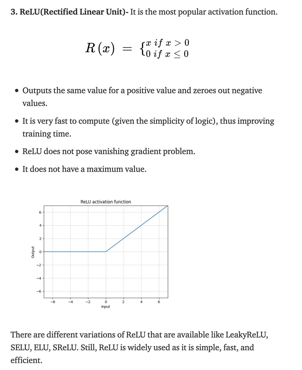 gp_pulipaka's tweet photo. Exploring Popular Activation Functions in Neural Networks. #BigData #Analytics #DataScience #AI #MachineLearning #IoT #IIoT #Python #RStats #Java #JavaScript #ReactJS #CloudComputing #Serverless #DataScientist #Linux #Programming #Coding #100DaysofCode 
https://t.co/uplq6tIkjU https://t.co/YjNcbfVbmK