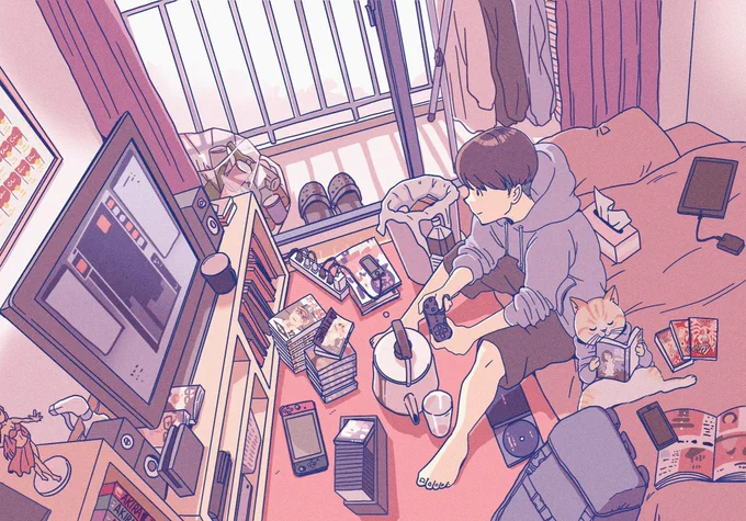 以前描いたイラストを紹介して頂きました。

セーブはお早めに。ゲーム男子を描いたイラスト特集 | pixivision https://t.co/UznGORCnyP 