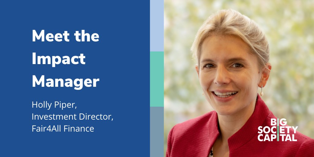 BetterSocCap's tweet photo. Meet the #ImpactManager: Holly Piper, Investment Director at @Fair4AllFinance shares her experience of changing jobs during the pandemic and the impact of lockdown on the affordable credit sector.
Read more: https://t.co/1rfCj0fiWI
#financialinclusion #socinv https://t.co/8dzfzXzD99