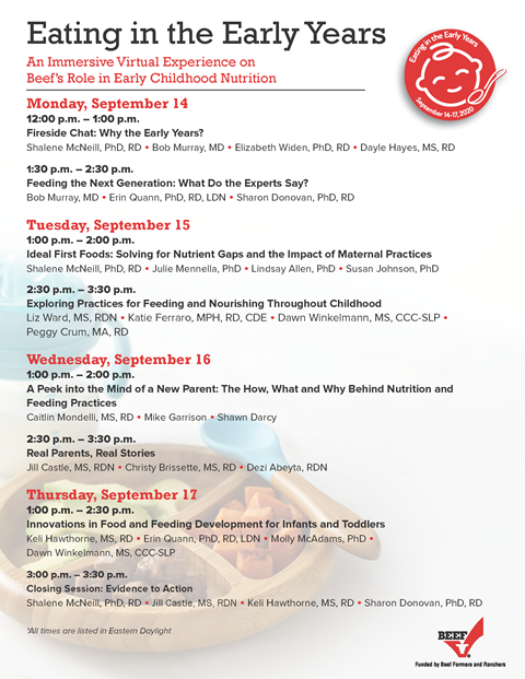 80twentyrule's tweet photo. This year is pivotal for child nutrition. Join the Eating in the Early Years E-vent, Sept 14 –17 to access free educational sessions + discussions w/child nutrition experts. Space is limited. https://t.co/pebH4ilS89 @Beef #Ad #StrongStartswithBeef https://t.co/PAfydXOt3q