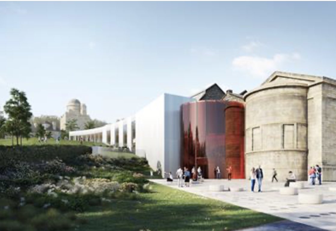 TotalBuildingC1's tweet photo. Contractors have been put on notice for the job to build the extension of Paisley Museum in Scotland designed by Stirling Prize winner Amanda Levete’s practice AL_A.The £42m project was given the go-ahead by Renfrewshire council in October last year. https://t.co/9vBMzMZsO6