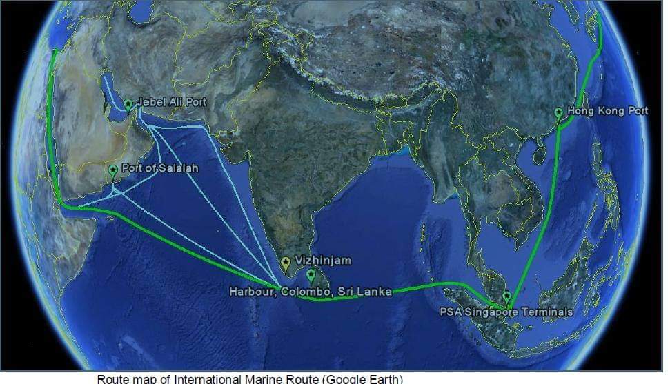 TrivandrumPort's tweet photo. The Proximity of #Vizhinjam Port of #Trivandrum to the ISR along with Natural deepdraft of 24 meters within half kilometer from the shore make it unique.On competition it will be closest #Indian port to the International shipping route. @AdaniOnline @AdaniKaran @gautam_adani https://t.co/4fqg1EkQWz