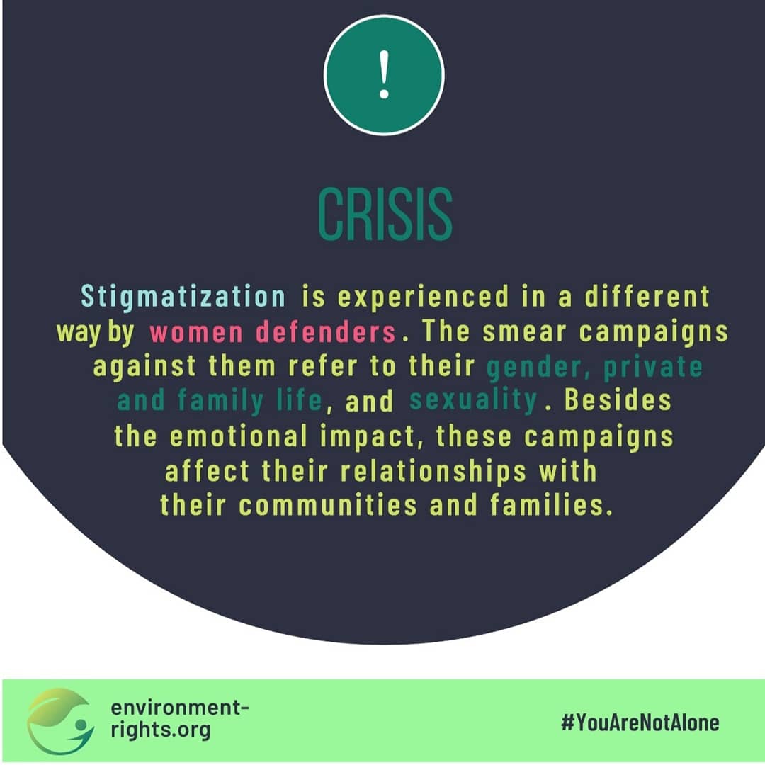EHRDsRights's tweet image. #WomenDefenders struggle with #Stigmatization differently, as their defense activities often question social roles women are supposed to assume in their communities, increasing the cost of their fight.
.
🧕👱👩‍🦰👩🏿‍🦱👩‍🦳
@w_leadersph
@UN_Women @MaryLawlorhrds