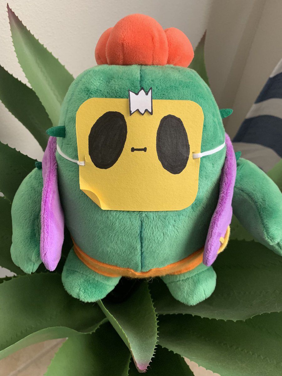 Code Ashbs On Twitter I Made A Sprout Mask For My Spike Brawlstars - spike de brawl stars de peluche