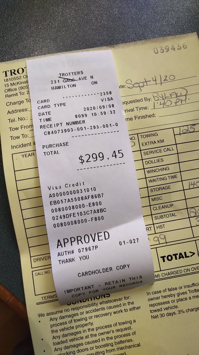 NikGazo's tweet photo. @cityofhamilton Gotta love paying $300 to get your car back! Thanks @cityofhamilton for taking my car for no apparent reason. https://t.co/9tH0T6Gk2I