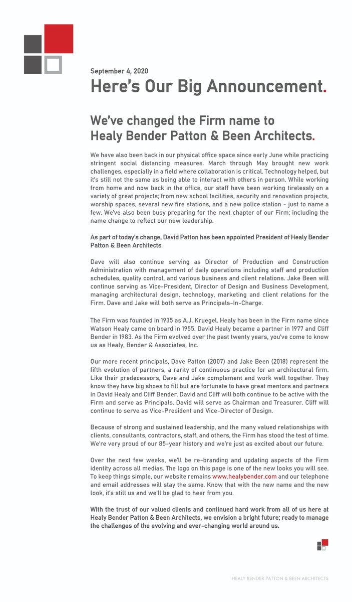 healybender's tweet photo. Hello All - Here's Our Big Announcement. https://t.co/PJWc7nsMBD