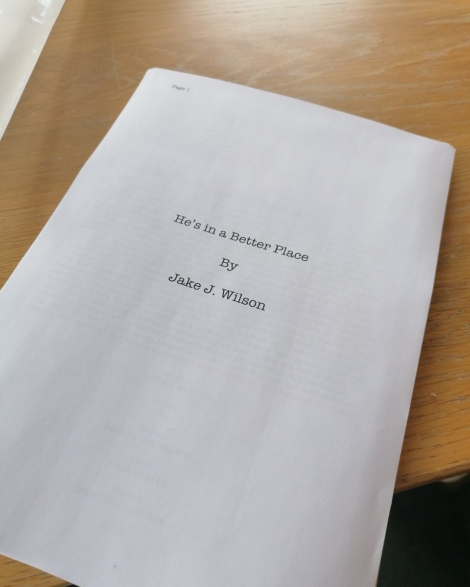 ActorMartyn's tweet photo. What is this? Just the finished script for our theatre show 😀 written by @JakeWilsontz

Good meeting today to discuss the piece! @Levine_Richards @what_a_malarkey @ShellyDulieu @clintgordon_ @SuzanneCelensu https://t.co/ObR0jhTIZ6