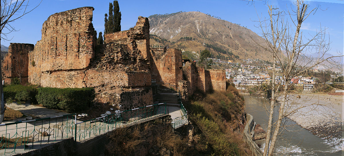 Red Fort#1Chak Fort, also known as Ratta Qila (Red Fort) is located in Muzaffarabad, built on the banks of the Neelum River. It was originally built by the Kashmiri Chak dynasty in 1559 against Mughals. It would be rebuilt by the Bombas in 1646 and then in 1846 by the Dogras.