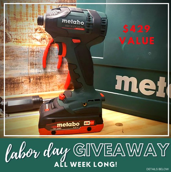 wtihub's tweet photo. 🚨DAY 2 of 5 DAYS of #GIVEAWAYS🚨
#METABO #Drill Kit 
To Enter:
👉🏼Follow us on Amazon (link is in our bio) Do this once and you qualify to enter ALL WEEK LONG.
👉🏼Like, RT &amp; Tag a Buddy
That’s it! You can enter on Instagram, Facebook &amp; Twitter
Come back every day for a new prize! https://t.co/QPFl0cIxXo