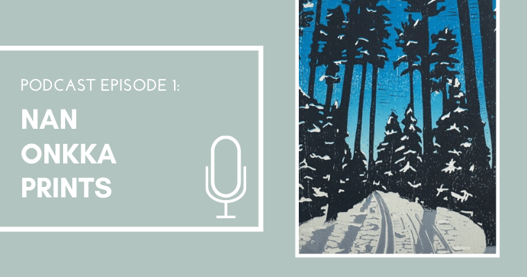 Our first podcast episode features printmaker Nan Onkka of Nan Onkka Prints. As a <a href="/GrandMaraisMN/">Grand Marais, MN</a> artist, she is inspired by the natural landscapes that surround her. #GrandMarais #MNartist buff.ly/2Zk4LtH