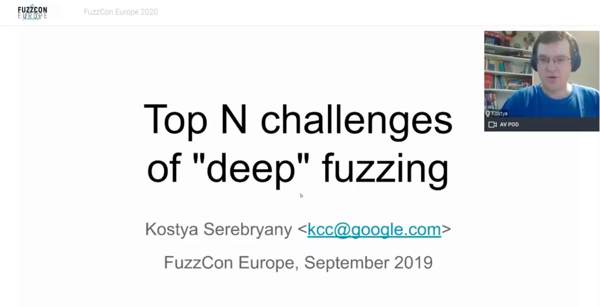 CI_Fuzz's tweet image. Now speaking at #FuzzConEurope2020 is no other than @kayseesee. Tune in to find out more about the importance of &quot;deep&quot; #fuzzing.

#FuzzYourSoftware #ApplicationSecurity
