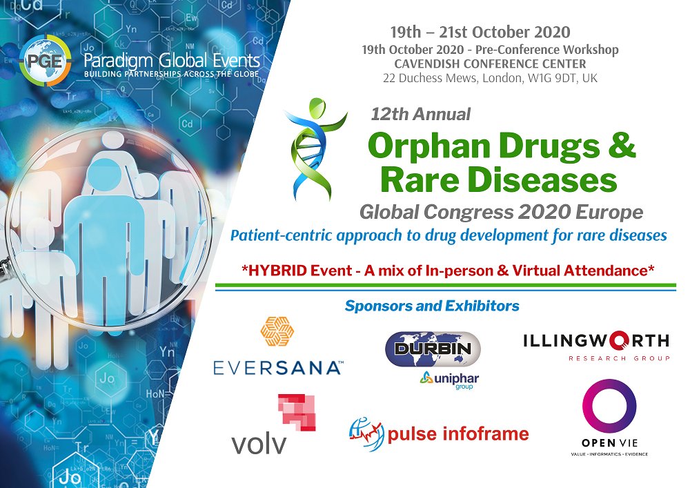 Join us @OrphanDrugs & #RareDiseases #drugdevelopment #PatientCentric #SolutionsforPatients #ExpandedAccess #biotechnology #biopharmaceuticals #patientadvocacy #genetherapy #rareoncology #advocacygroup #clinicaldata #realworldevidence orphandrugscongress.com