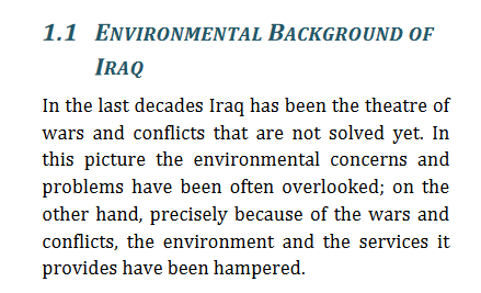 Its noteworthy that CBDs report from conflict-affected countries do note how wars impacted  #biodiversity. A small thread here, starting with  #Iraq latest (yet outdated) contribution  https://www.cbd.int/doc/world/iq/iq-nbsap-01-en.pdf