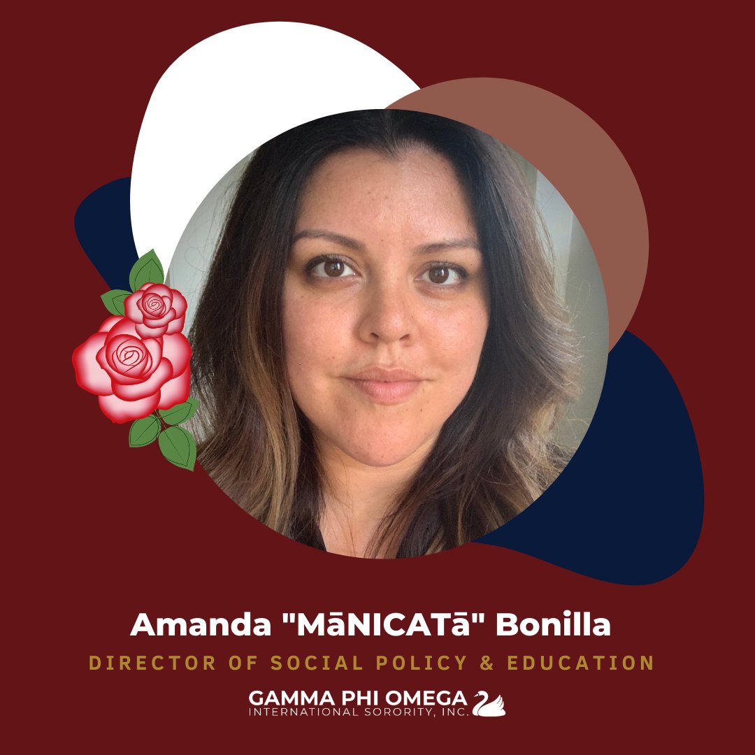 GPhiO1991's tweet photo. Congratulations to our newly elected Director of Social Policy and Education, Amanda "MāNICATā" Bonilla!
View full Press Release: https://t.co/Y2lSyogJDm
#GammaPhiOmega #gphio1991 #gphio #gphioswans https://t.co/Xe5BaWdB5c