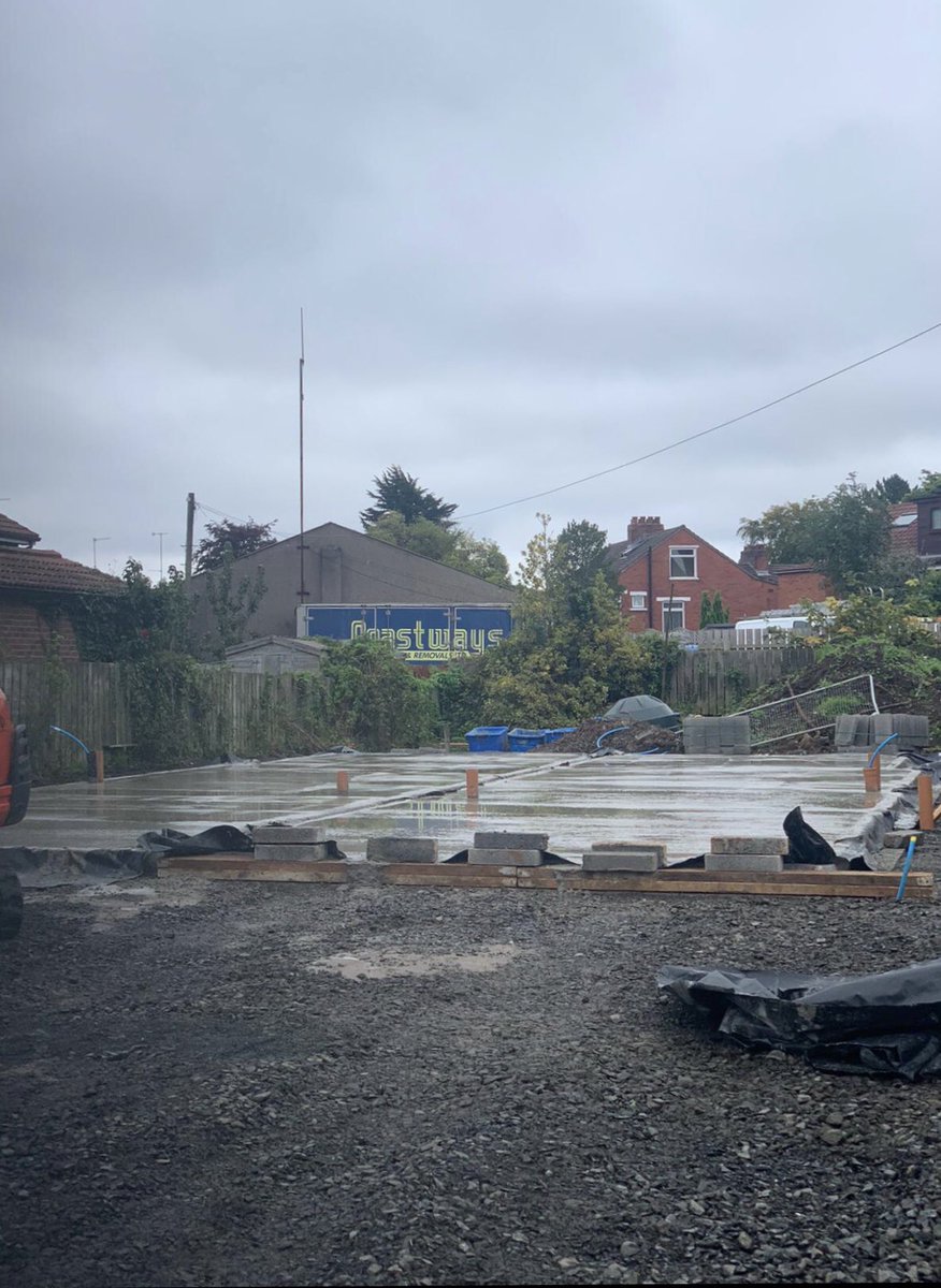 JamdacD's tweet photo. Sub-floor in today at Ashton https://t.co/nHR5EHr1Zq getting ready for crane next week &amp; superstructure coming out of the ground.

@simonbrienresi 

#Ashtonpark #constructionni https://t.co/ibHDSvyu2f
