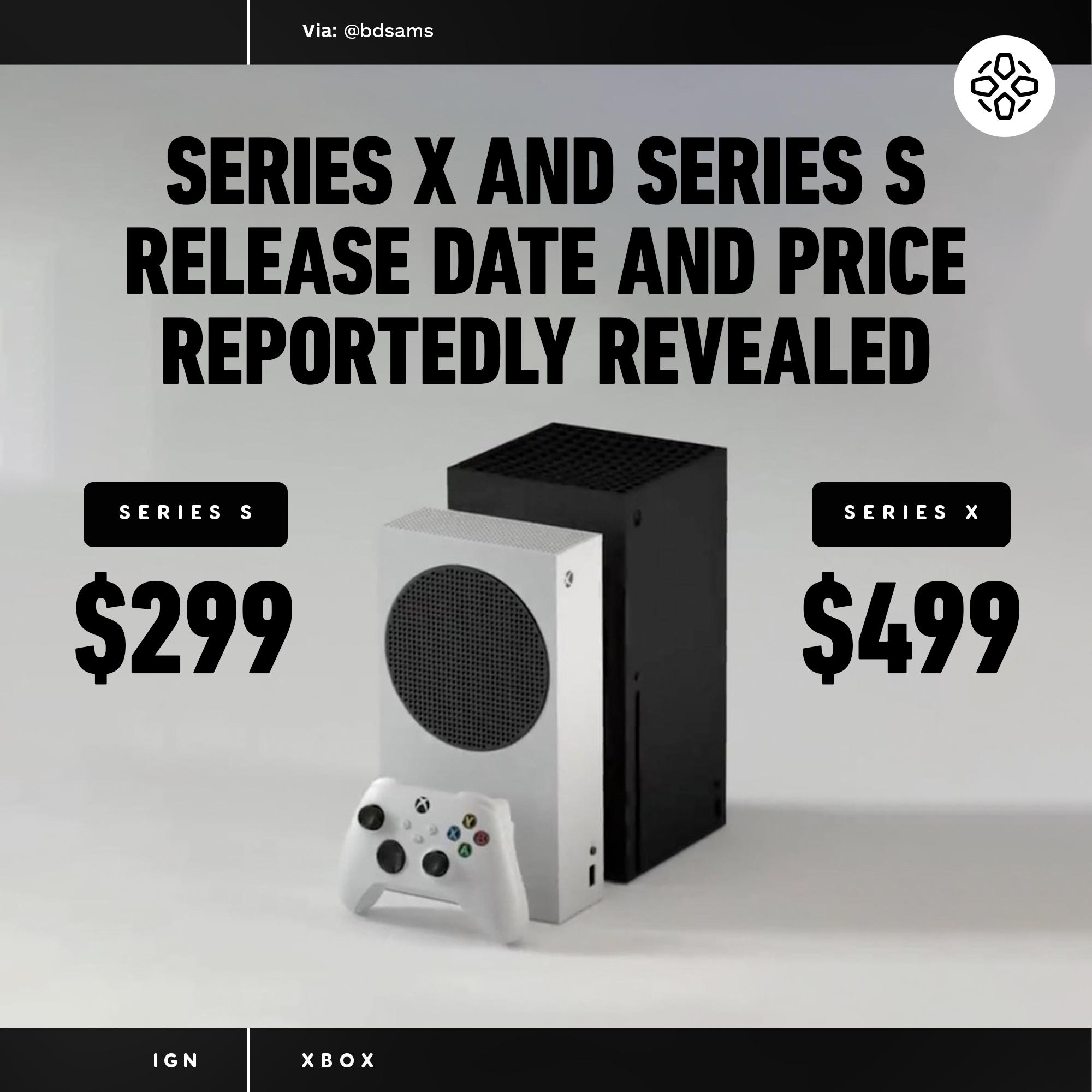 Ign No Twitter In Response To Widely Reported Leaks Xbox Confirmed The Series S And Its 299 Price On Tuesday Morning T Co Qfoh29yobh T Co Xhmmv9gxnf Ign No Twitter In Response To Widely Reported Leaks Xbox Confirmed The Series S And Its 299 Price On Tuesday Morning T Co Qfoh29yobh T Co Xhmmv9gxnf