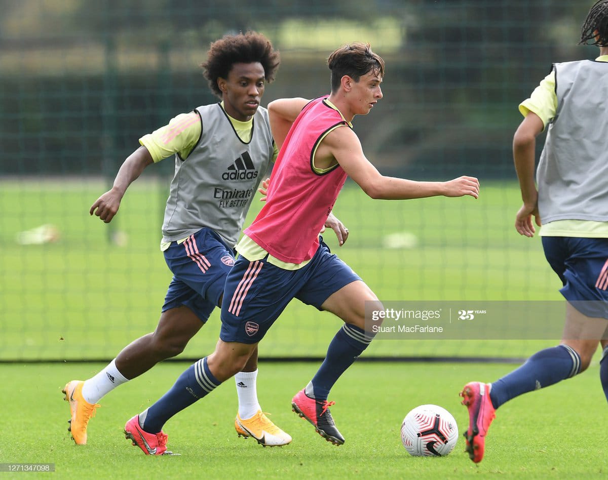 CharliePatino10's tweet photo. Good training session again today🔴⚪ @Arsenal @ArsenalAcademy https://t.co/0289BcN2VT