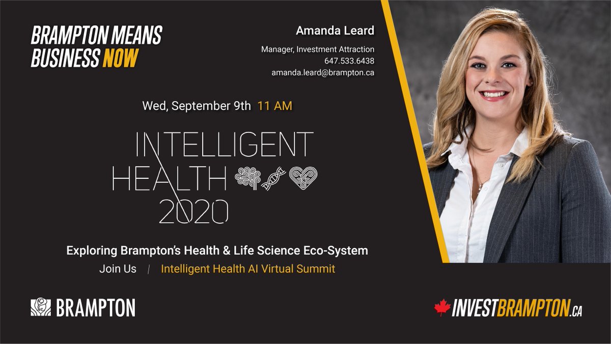 invest_brampton's tweet image. Tomorrow, connect with our team at the virtual @IntHealthAI Summit — the largest global summit series focused on AI in healthcare.

Exploring Brampton’s Health &amp;amp; Life Science Ecosystem 

intelligenthealth.ai #SaveLivesWithAI #withoutborders #InvestBrampton @invest_canada