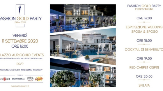 guyot_media's tweet photo. FASHION GOLD PARTY WEDDING: L’OTTAVA EDIZIONE https://t.co/sQQVVZbo3Y https://t.co/VkDTZGXPLg