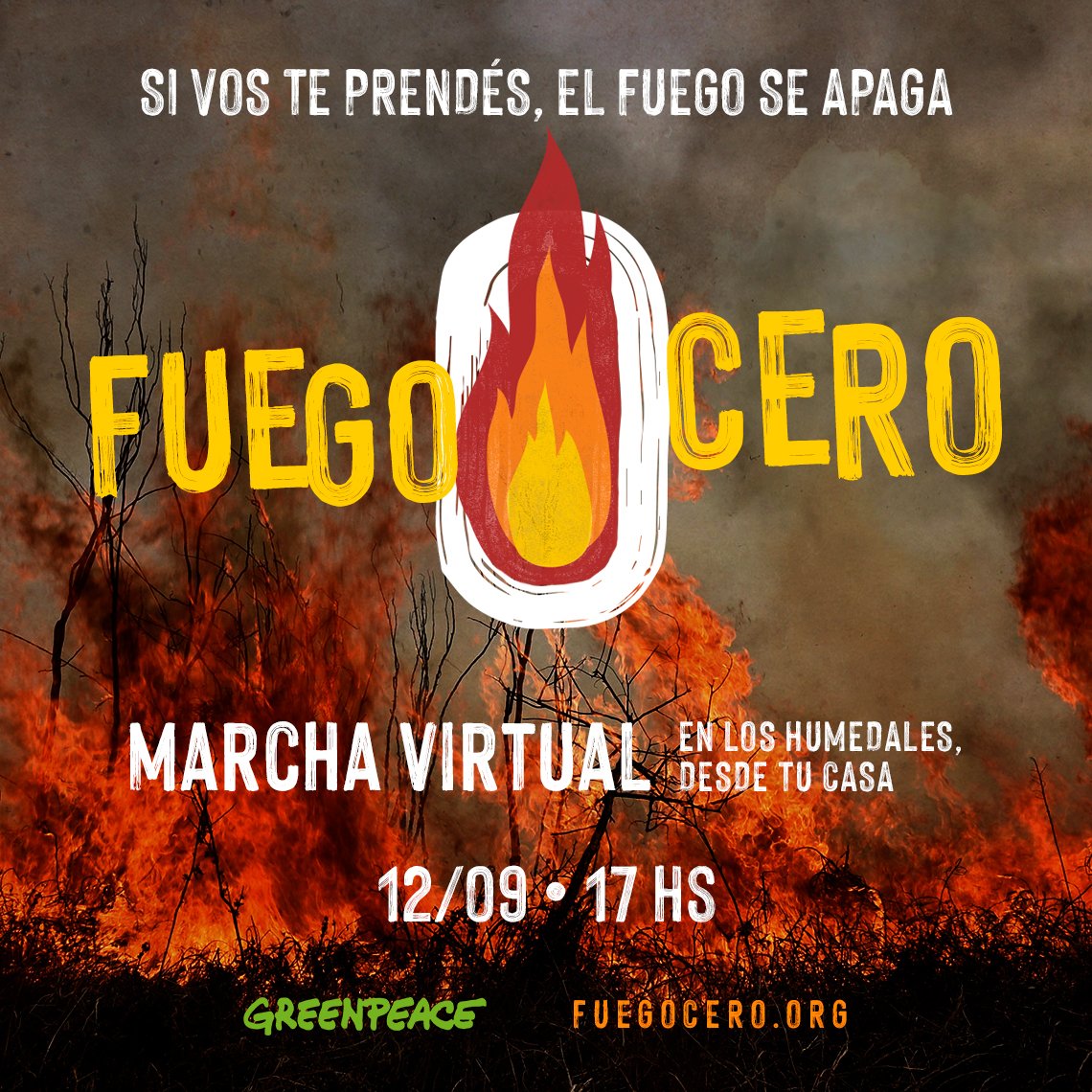 GreenpeaceArg's tweet photo. ¡Sumate a #FuegoCero, la marcha virtual por los humedales! 🔥0⃣
Si vos te prendés, las llamas se apagan. Te esperamos en la marcha virtual por los humedales más grande del mundo. No podés faltar. Ingresá acá 👉 https://t.co/g7NHO0ZXQa
📅 Sábado 12/09
⏰ 17 hs https://t.co/TNsQgsxomQ