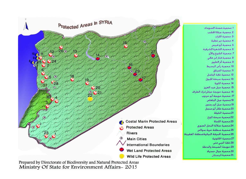 Moving on to  #Syria, who hasn't updated its contribution recently, but the 9 year war clearly impacted its  #biodiversity, including protected areas, water sources, flora and fauna in all conflict areas. The outdated report (AR only) can be found here  https://www.cbd.int/doc/world/sy/sy-nr-05-ar.pdf