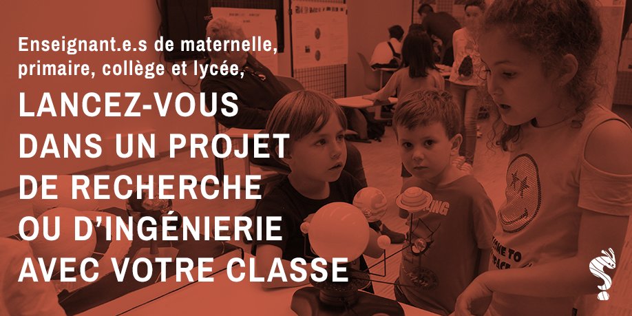 lpiparis_'s tweet photo. [#EDUCATION] 
📢 Vous êtes enseignant·e ?
Lancez-vous dans un projet de recherche ou d'ingénierie avec votre classe &amp; notre programme @savantures !

De la maternelle au lycée, explorez une multitude de champs de recherche! 
📲 https://t.co/ehJ2BywJdU

@angeansour
@FrancoisTaddei https://t.co/WLKbFFDAfL