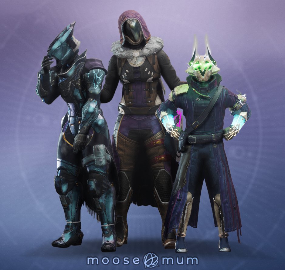 On the eve of what would have been the final week of content for Season 11 and D2Y3, here's my Guardians' current fashion!Decided to try something a little different this time!