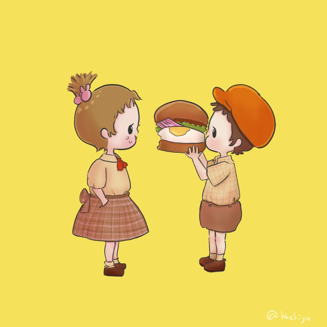 イラスト 絵 横取り 月見バーガー ヒラコユキ イラスト描いてますのイラスト