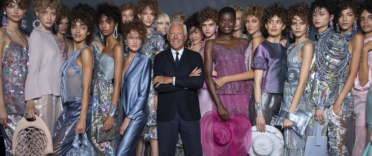 DominicanaModa's tweet photo. La casa de moda italiana Giorgio Armani (@armani) ha confirmado que los próximos desfiles de Emporio Armani y Giorgio Armani serán transmitidos por televisión italiana el 26 de Sept. y serán sin invitados para asi no correr ningún riesgo dada la situación sanitaria actual. https://t.co/iqC2RPtboD