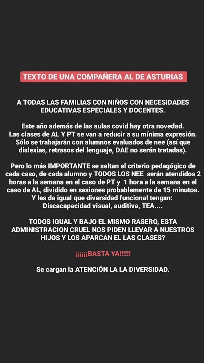 HTLaura's tweet photo. #HachazoALaDiversidad #inclusiOFF #porunaconvocatoriadigna #Asturiasnoesinclusiva @Educastur @AdrianBarbon https://t.co/oNUNiguipt