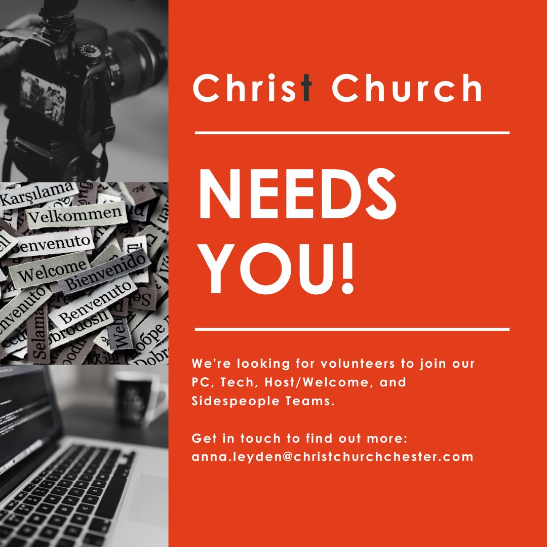 Rate of pay: loads of treasure in heaven (probably) and endless gratitude from your Christ Church family.