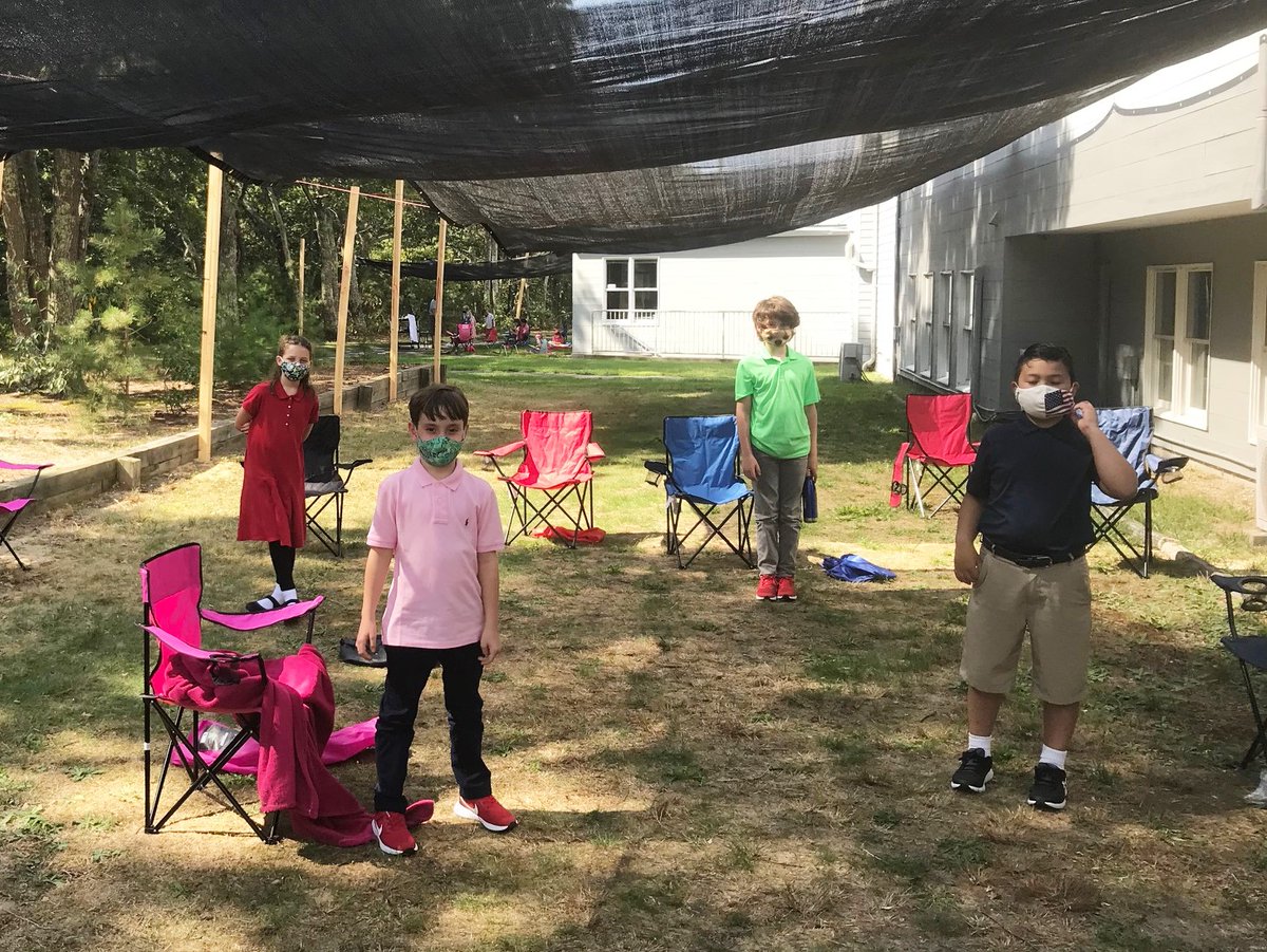 capecodacademy's tweet photo. The first day of a new school year… and new learning environments. #CapeCodAcademy #LearnMoreBecomeMore https://t.co/qZj9qbaPFJ