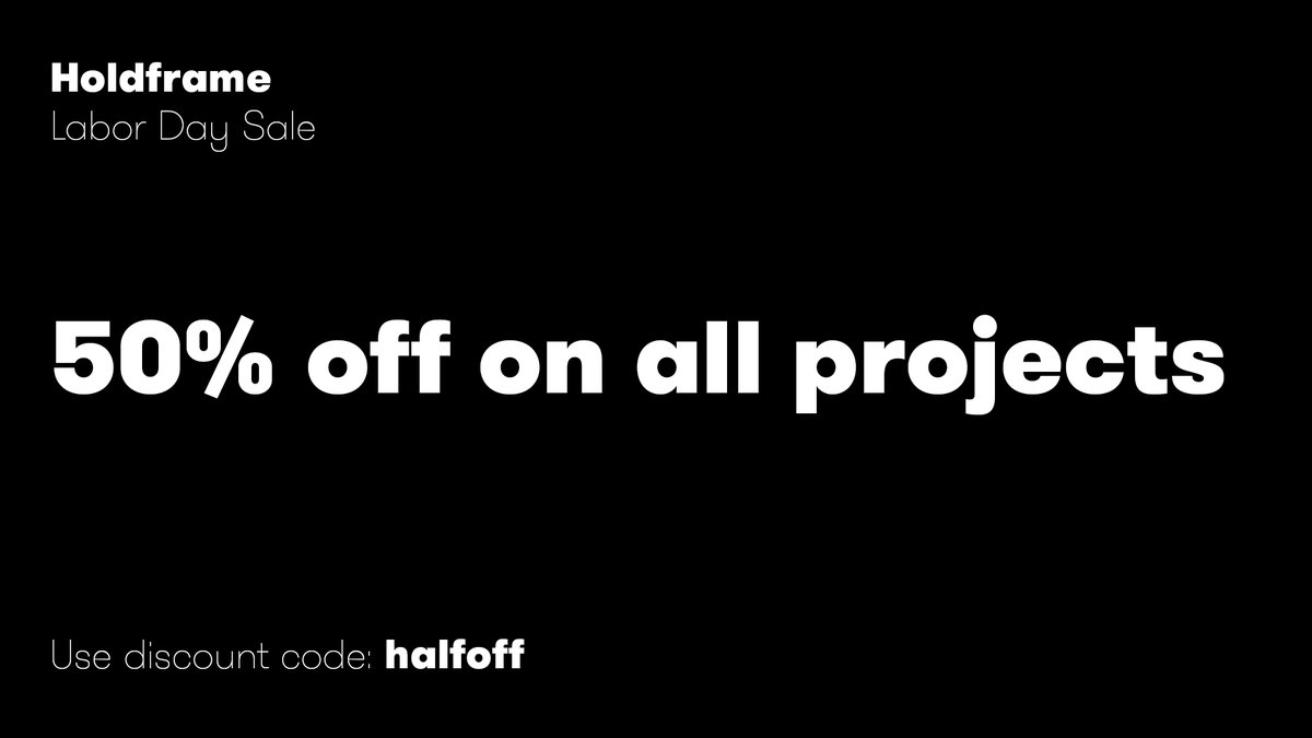 Just a reminder that today is the last day of our sale!

It's also the last time many of the projects on the site may be available. That includes Freebies and Odds &amp; Ends projects too. 

Don't miss out! 

Otherwise, see you all in the new year with a brand new Holdframe!

♥️